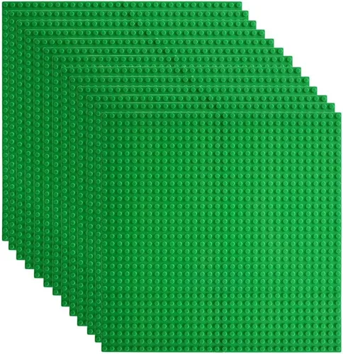 Miniatura 27 de Lekebaby Base de construcción clásica para ladrillos de construcción, 100% compatible con las principales marcas: placa base de 10 x 10 pulgadas
