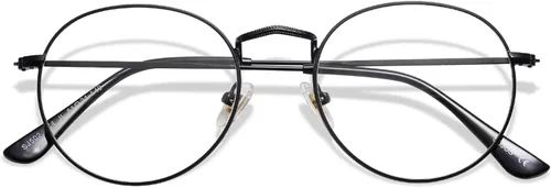 Miniatura 8 de SOJOS Blue Light Blocking Computer Glasses Round Eyewear Anti Blue Light Lens Preppy Chic SJ5024B