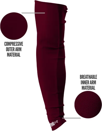 Miniatura 50 de Nxtrnd Air-TEK - Mangas de compresión para hombre, par de fútbol transpirable