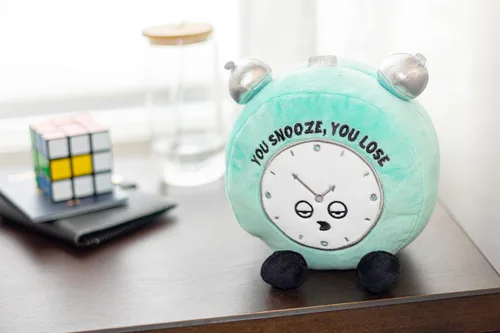 Miniatura 3 de Punchkins Despertador de Alarma de Peluche - Si te duermes, pierdes. Divertido reloj de peluche, juguete de peluche atrevido y novedoso para regalar