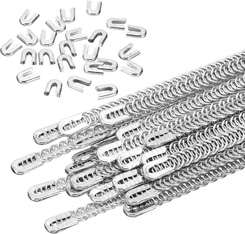 Miniatura 12 de PATIKIL Deshuesado de acero inoxidable 304 en espiral de 0.157 in, corsé de metal plano con 24 puntas de acero para corsé, cordones, disfraces