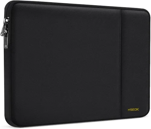 Miniatura 17 de Hseok - Funda para portátil de 15.6 pulgadas, funda con manga a prueba de golpes y repelente al agua con bolsillo para accesorios, compatible