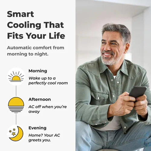 Miniatura 6 de Sensibo Sky control para aire acondicionado con Wi-Fi, compatible con iOS y Android, funciona con Amazon Alexa & Google Home