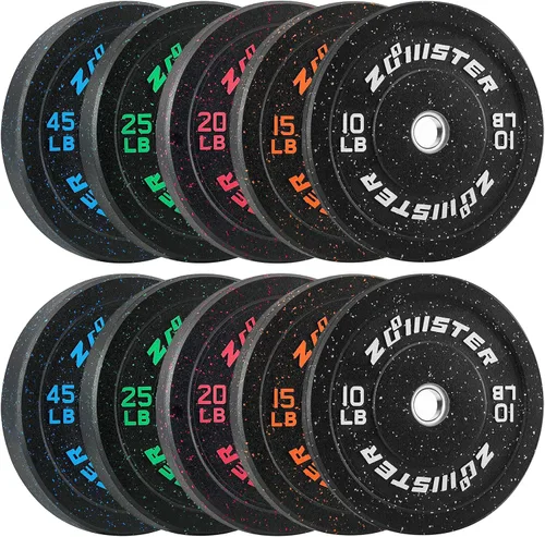 Miniatura 13 de Disco de Peso Bumper Disco Olímpico Hi-Temp Disco de Peso Bumper con Inserto de Acero Disco de Levantamiento de Pesas para Entrenamiento de Fuerza