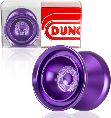 Duncan Toys Windrunner - Yoyó [púrpura] - Yoyó de aluminio de nivel profesional sin respuesta con doble borde, rodamiento cóncavo, respuesta de