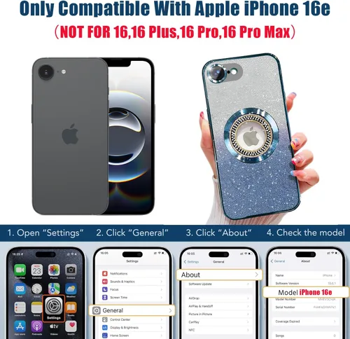 Miniatura 274 de Misscase Funda magnética con purpurina para iPhone 11 compatible con MagSafe, protección completa, delgada, a prueba de golpes, antiarañazos