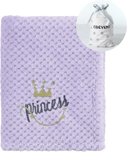 Miniatura 31 de CREVENT Manta de Felpa Sedosa y Linda para Bebé Niñas & Niños, Recién Nacidos, Bebés, Cuna, Cochecito, Silla de Paseo, Regalo Adecuado para Todas