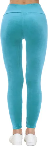 Miniatura 3 de COZZIPLUS Leggings de terciopelo para mujer, leggings elásticos de terciopelo suave de cintura alta