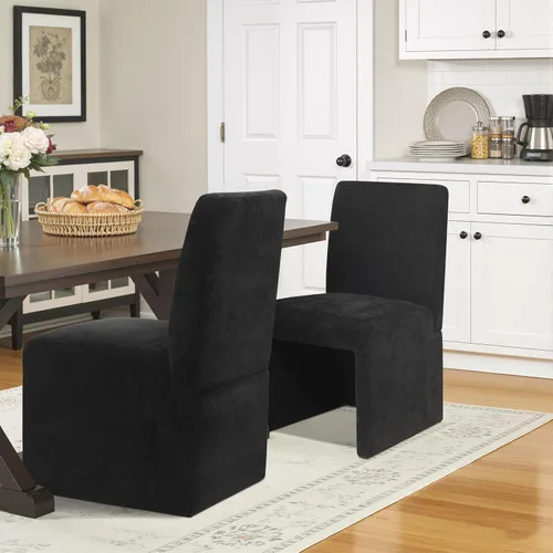 Miniatura 25 de RNKSFX Juego de 4 sillas de comedor tapizadas verdes, sillas de comedor modernas, sillas de cocina y comedor, sillas de comedor de lino con marco