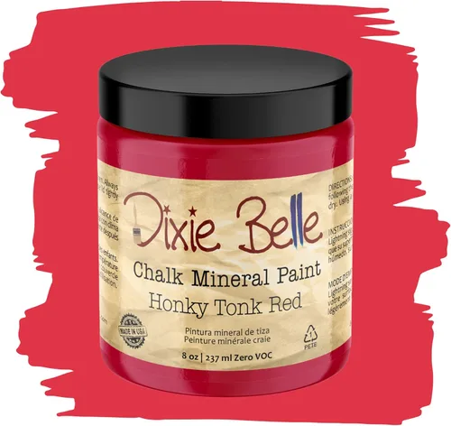 Miniatura 37 de Dixie Belle Paint Company - Pintura con acabado de tiza para muebles, color negro (Caviar), 1 galón, 128 fl oz, pintura mineral color rosa intenso