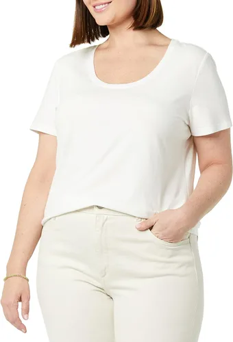 Miniatura 2 de Tienda Essentials Camiseta de manga corta con cuello redondo para mujer (disponible en tallas grandes), paquete de 2