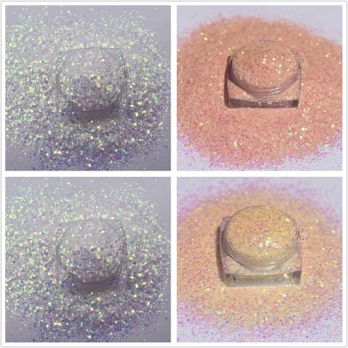 Miniatura 4 de PrettyG Juego de 10 cajas de purpurina en polvo que cambia de color UV – Festival Rave Maquillaje de Belleza Cara Cuerpo Arte Decoración UV-10C