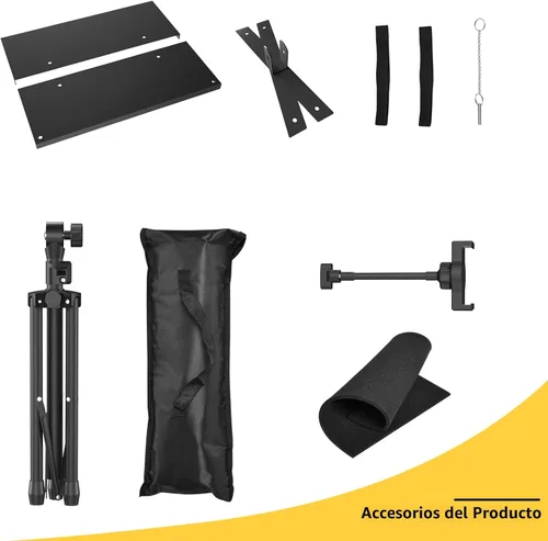 Miniatura 9 de Facilife Trípode para proyector, trípode para laptop, altura ajustable, de 22 a 47 pulgadas, soporte de trípode para proyector, trípode