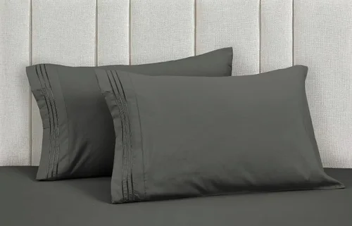 Miniatura 28 de Mocassi Juego de sábanas de lujo de 4 piezas, calidad prémium de hotel de 1800 hilos, ajuste fácil, sábanas y fundas de almohada resistentes a