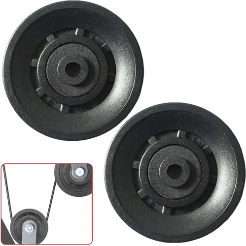 Paquete de 2 poleas para equipos de fitness, sistema de rodamiento universal, rueda de entrenamiento de gimnasio, cable de rodamiento de nailon,