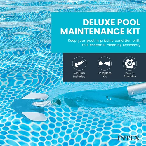 Miniatura 2 de Kit de mantenimiento para piscina Intex Deluxe Pool Maintentance Kit para piscinas por encima de la tierra, Azul
