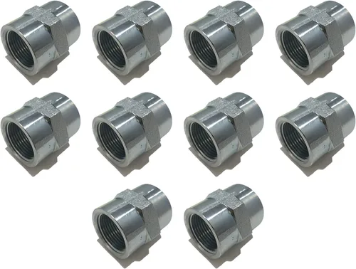 Acoplamiento de acero de 1" hembra NPT HIDRUALIC / Combustible / AIRE / Agua/Aceite/Gas / WOG, 10 unidades