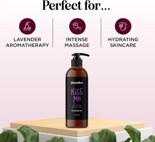 Miniatura 9 de Aceites de masaje dulces y sensuales para parejas, aceites de masaje románticos de cuerpo completo de mango y lavanda con aceite de almendras dulces