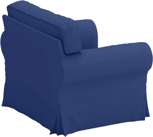 Miniatura 7 de Funda de repuesto para silla Ektorp de algodón, hecha a medida, compatible con la funda de sillón Ektorp de IKEA, el juego de fundas solo se ajusta