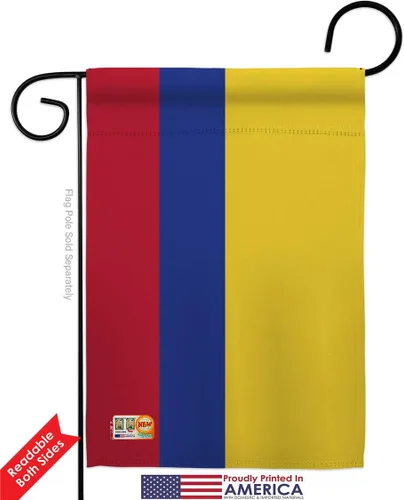 Miniatura 4 de Americana Home & Garden S140055-BO Colombia Banderas del Mundo Nacionalidad Impresiones Decorativas Vertical Casa 28" X 40" Jardín 13" X 18.5