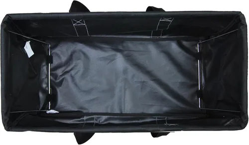 Miniatura 473 de NGIL Bolsa de comestibles reutilizable extra grande plegable de gran tamaño para comestibles, almacenamiento, picnic, playa, Bronco-negro occidental