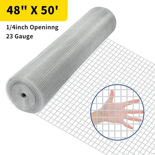 Miniatura 3 de Malla de alambre galvanizado de tela de hardware, malla de alambre galvanizado de calibre 23, valla de alambre galvanizado resistente