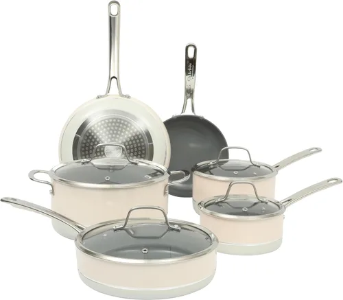 Miniatura 10 de Sur La Table Kitchen Essentials Juego de Utensilios de Cocina de 10 Piezas de Aluminio Forjado con Interior Antiadherente de Cerámica de Titanio
