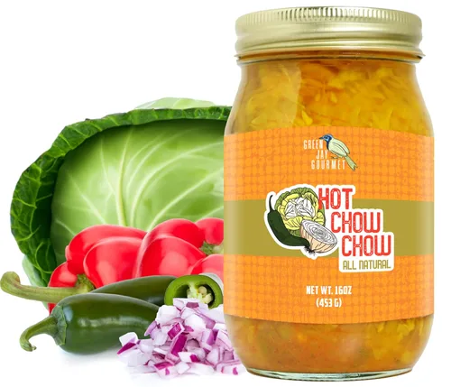 Miniatura 4 de Green Jay Gourmet Relish - Cajun Candy Relish - Dulce y picante condimento de jalapeño confitado y para untar - Hecho en Estados Unidos - Para