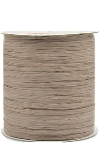 Miniatura 23 de 250 Metros/273 Yardas Raffia Ribbon Hilo de Raffia Hilo de ganchillo Azul Bolsa de ganchillo Hilo de paja Hilo de paja Hilo de rafia natural