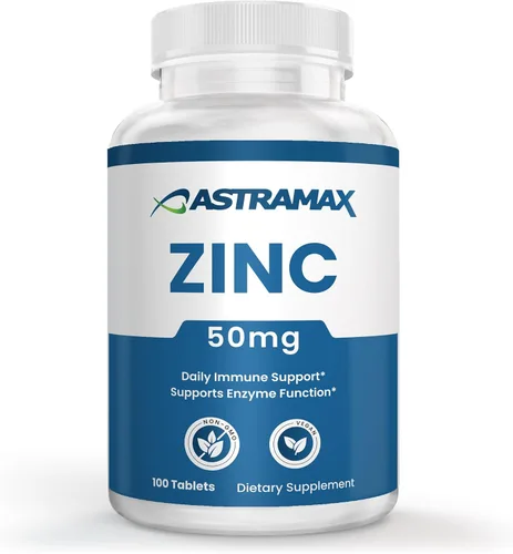 Zinc 50mg | Apoyo inmunológico de alta potencia | Vegano, sin OMG, sin gluten | 100 unidades