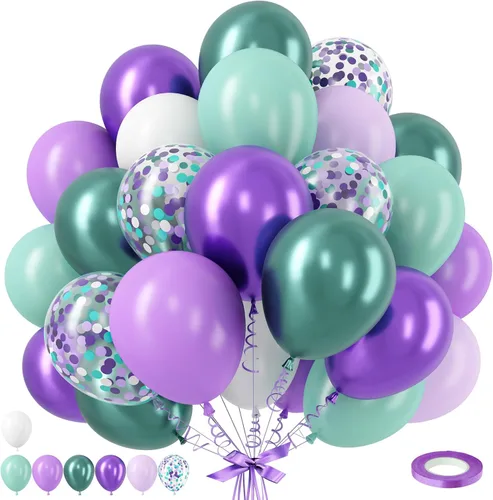 Miniatura 36 de Globos de látex blanco dorado rosa claro, 35 piezas