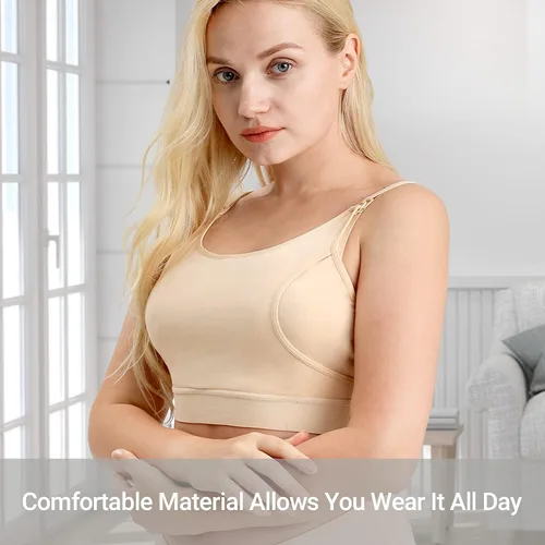 Miniatura 3 de Momcozy Brasier de bombeo con manos libres, brasier de lactancia ajustable para sostener bomba