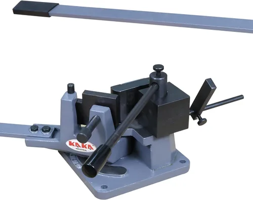 KAKA INDUSTRIAL Dobladora Universal, Dobladora Manual de Metal, Acero en Tira, Acero Plano, Acero Redondo, Dobladora de Varilla de Acero Angular,