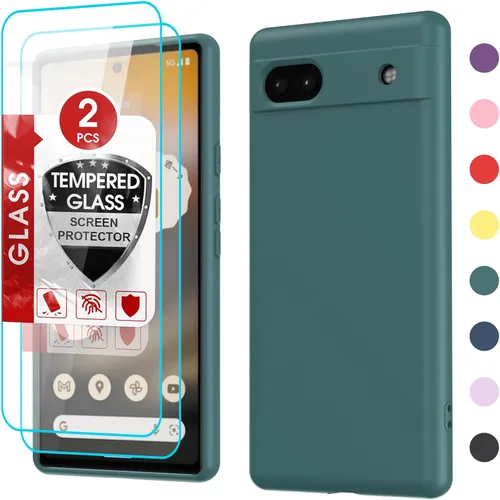 Miniatura 18 de LeYi Funda para Google Pixel 6A, Funda para Google Pixel 6A [6.1"] con Paquete de 2 Protectores de Pantalla de Vidrio Templado, Funda de Silicona