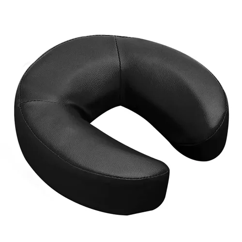 Cojín universal para masaje, reposacabezas y cuello, para sillas de masaje, cama de spa (negro)
