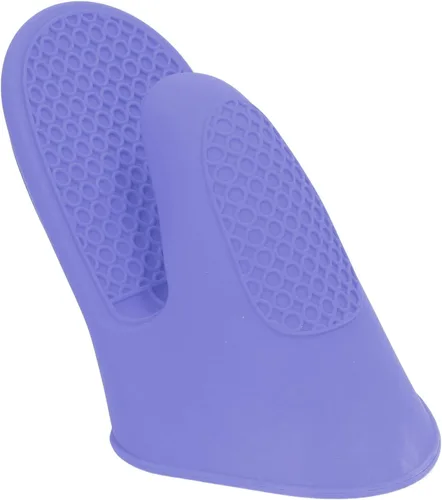 Miniatura 4 de Jeanoko 2 mitones de horno de silicona engrosados para cocina, guantes de horno para cocina (morado)
