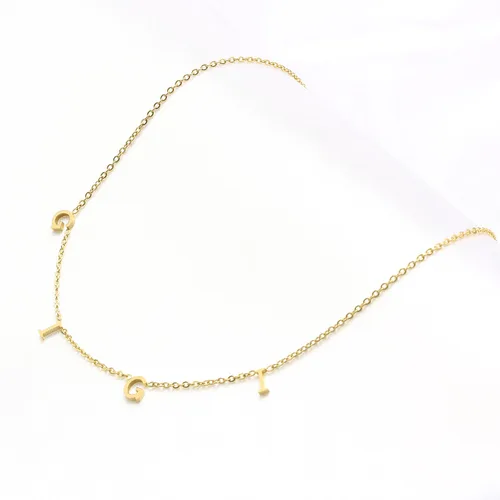 Miniatura 4 de Collares de letras para mujeres, madre, mamá, abuela, hija, amor, collar personalizado, delicado, chapado en oro de 18 quilates, joyería de acero