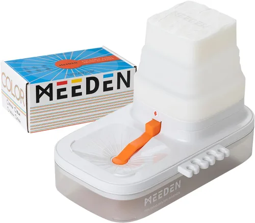 MEEDEN Limpiador de pinceles portátil: Enjuagadora de pinceles con drenaje para pinturas acrílicas, acuarelas y a base de agua - Lavadora y soporte