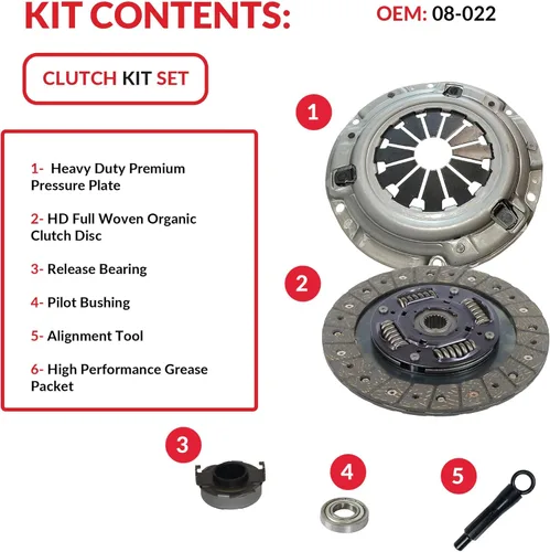 Miniatura 3 de Kit de embrague compatible con Civic Delsol Acura El DX EX GX LX Reverb VALUE EX-R CX SI VX 1992-2005 1.5L L4 1.6L L4 1.7L L4 GAS SOHC aspirado