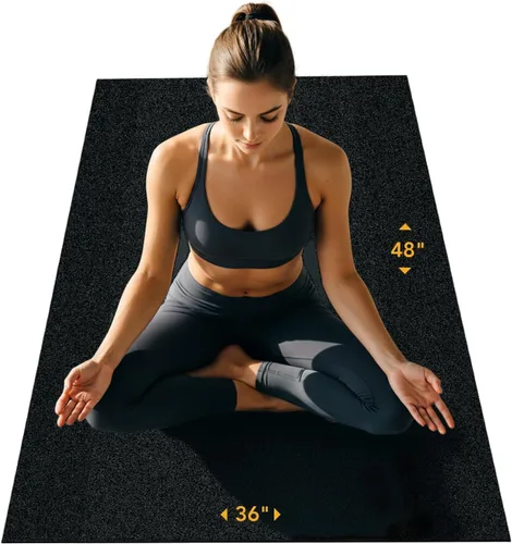 Rubber King - Alfombrilla multiusos para ejercicio, 100% reciclada, de goma gruesa para suelo de gimnasio en casa, antideslizante, de bajo olor,
