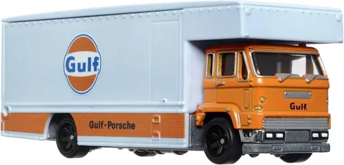 Miniatura 4 de Hot Wheels Folleto de la flota de transporte del equipo con Porsche 917 LH '18