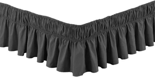Funda fruncida para cama de Fancy Collection para envolver faldón de cama elástico con caída de 17", nueva, fácil de instalar, de colores