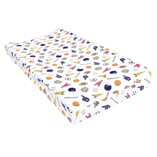 Hudson Baby Funda unisex para cambiador de bebé, ventilador deportivo, talla única Sports Fan