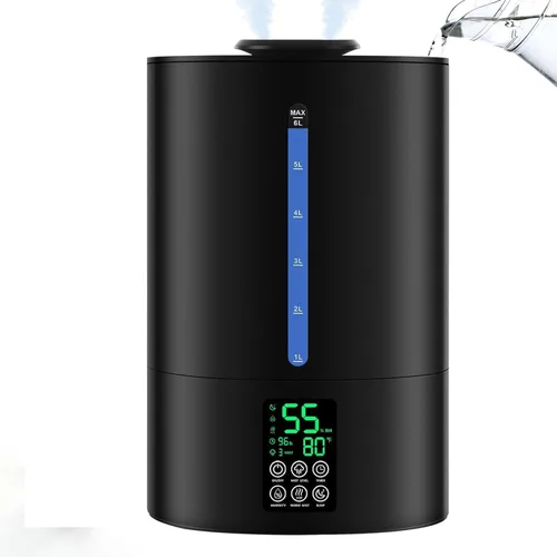 Coolfiqu Humidificadores de 6L para dormitorio, habitación grande, hogar, humidificador fresco y cálido para bebés y plantas, humidificadores de