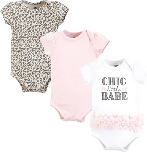 Miniatura 316 de Hudson Baby baby-girls Cotton Bodysuits 3-pack