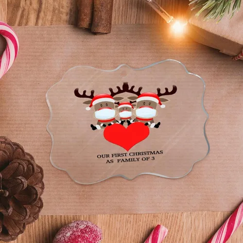 Miniatura 13 de Adornos de copo de nieve personalizados para la familia, con texto en inglés "Have You Hugged A Massage Therapeut", adornos navideños tropicales