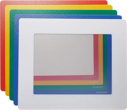 Miniatura 6 de Clearview, ventana de PVC transparente con marco adhesivo, tamaño carta; 11 pulgadas de ancho x 8.5 pulgadas de alto, paquete de 10 (verde)