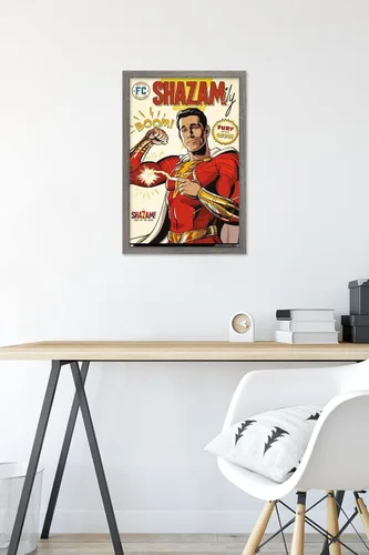 Miniatura 6 de Trends International DC Comics Movie Shazam! Fury of the Gods - Póster de pared de cómic, 22.4 pulgadas de largo x 14.7 pulgadas, versión enmarcada