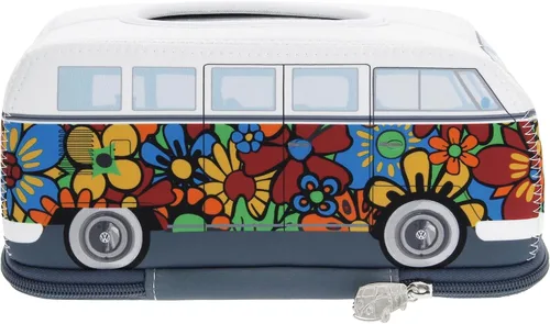 Miniatura 4 de BRISA VW Collection Volkswagen - Dispensador de neopreno para pañuelos de papel, pañuelos cosméticos o servilletas en diseño de autocaravana T1