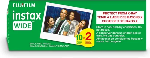 Miniatura 4 de Paquete doble de películas instantáneas Fujifilm Instax Wide para Instax Wide 210 200 100 300 - Paquete de valor BuzzPhoto (40 hojas)